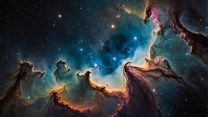 Obraz premium Universe Nebula Stars Space