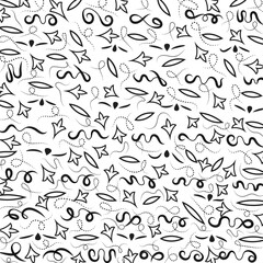 Collection of simple geometric seamless ornamental vector leaf's patterns and swatches. White and grey geometric oriental backgrounds.