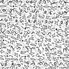 Collection of simple geometric seamless ornamental vector leaf's patterns and swatches. White and grey geometric oriental backgrounds.