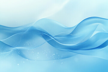Abstract blue background with blurred waves
