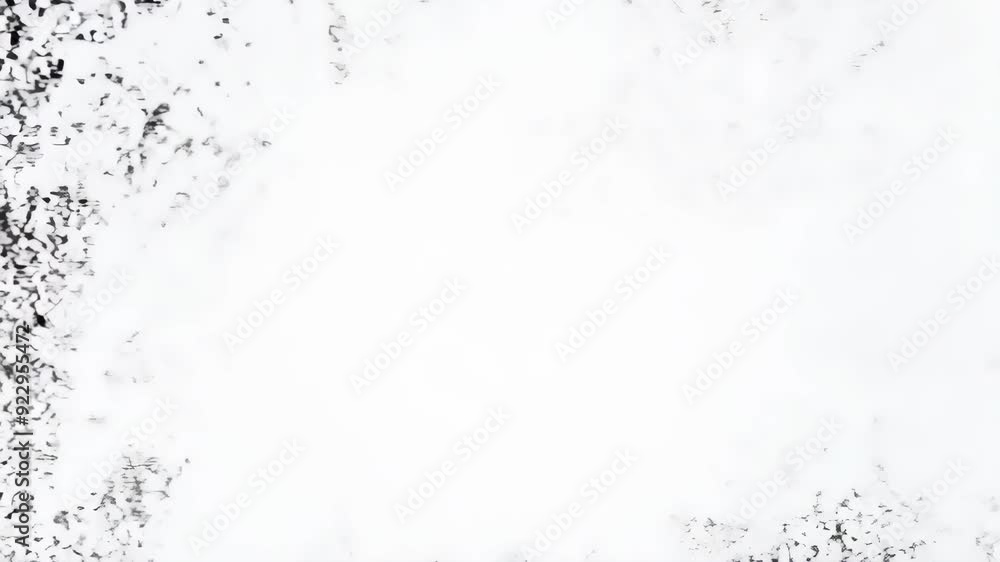 Poster animation of glitch noise on white background. abstract random shapes, glitched lines and blocks on 