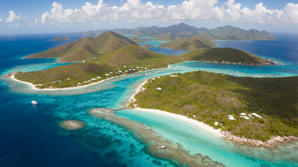 Naklejka premium British Virgin Islands Aerial 