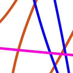 Abstract pink orange blue graphic lines background 