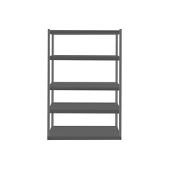 Detailed vector illustration of a steel rack shelf, ideal for industrial storage, warehouse organization, and heavy-duty shelving designs