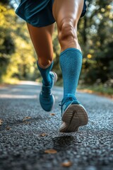 Running with a Bent Knee Injury 