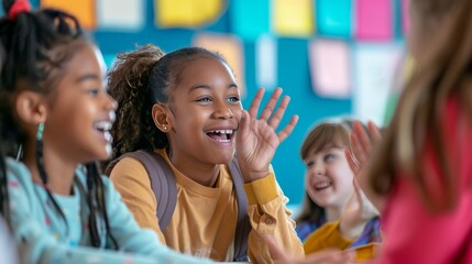 Students actively engaged in enjoyable classroom activities for optimal learning and interaction