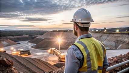 Fototapeta premium A Worker’s Pride at the Mining Frontier