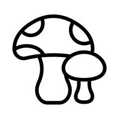 18 mushrooms line icon illustration vector graphic