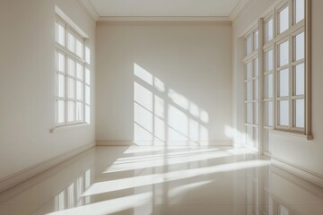 Obraz premium Bright Minimalistic Interior with Natural Light