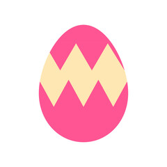 Easter eggs, Easter day festival icon with decoration patterns symbols, logo isolated vector illustration