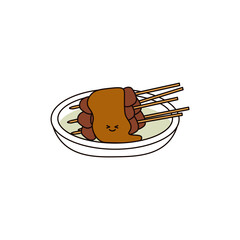 Kawaii Indonesian Food 1 Chicken Satay