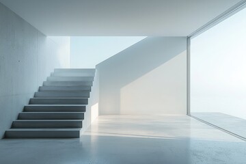 Obraz premium Bright Minimalistic Interior with Natural Light