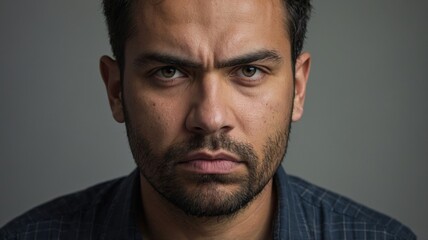 Fototapeta premium Thinking feeling doubtful and confused