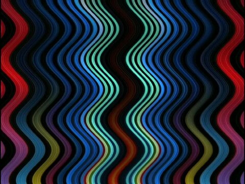 gradient waves flow abstract 3d background. seamless loop animation 4k video