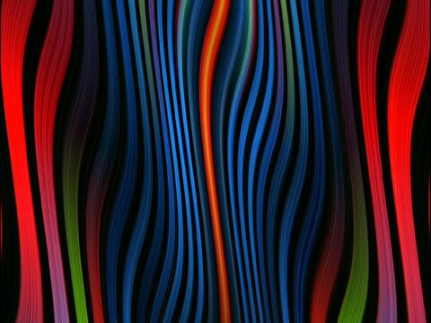 gradient waves flow abstract 3d background. seamless loop animation 4k video