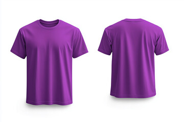purple shirt with a white background