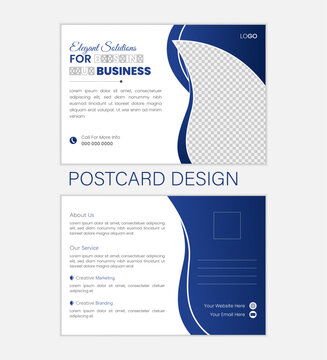 Creative modern business postcard design or EDDM Postcard Design template