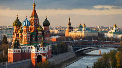 Fototapeta premium Moscow, Russia View 