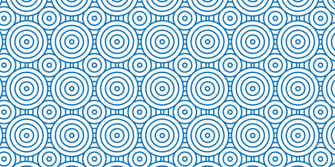 Minimal Vector overlapping Pattern diamond geometric blue color spiral line waves abstract wave line. seamless blue tile stripe overlap creative retro circle line fabric pattern white background.