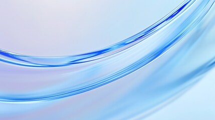 Abstract color curved wave shape glass background, 3d render