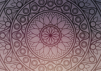Pink pattern mandala spiritual background