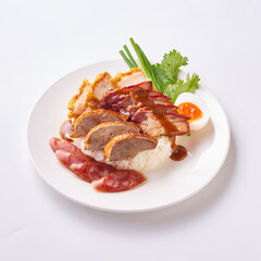meat with vegetables and sauce
