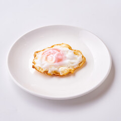 fried egg on plate
