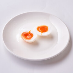 egg on a plate