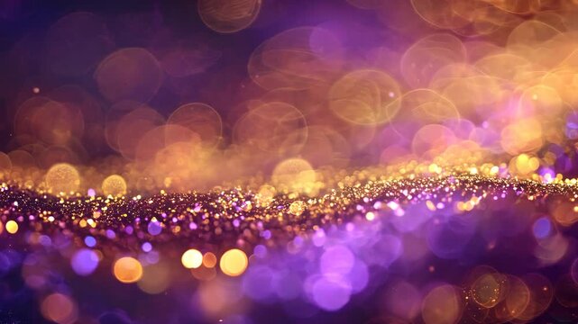 video background abstract gold and purple background, defocused video
