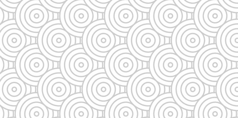 Minimal Vector overlapping Pattern diamond geometric white spiral line waves abstract wave line. seamless white and gray tile stripe overlap creative retro circle line fabric pattern background.