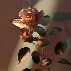Free photo close-up view of valentine;s day concept with roses,
Close up on golden rose


