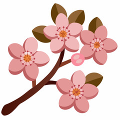 Kawaii pink cherry blossom