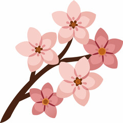 Kawaii pink cherry blossom