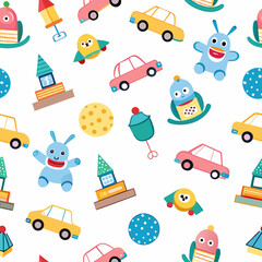 Seamless Pattern Toys