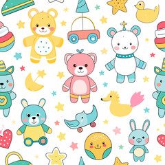 Seamless Pattern Toys