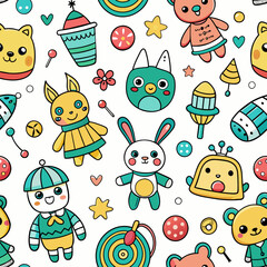 Seamless Pattern Toys