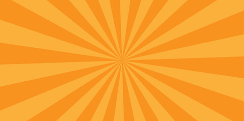 	
Texture of a Vintage sun ray orange and yellow radial spiral sunrise, sunlight creative vector summer sunny. surface panoramic retro sunburst banner, poster, template background.