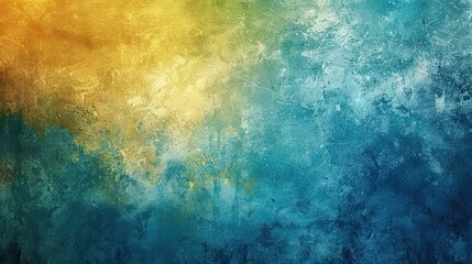 Obraz premium A digital art illustration of an abstract textured background, showcasing fine textures and gradients in shades of blue, green, brown, and yellow