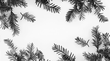 単子葉類のシルエット