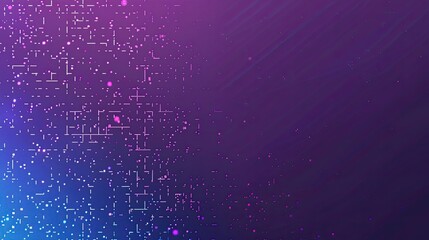 Obraz premium A gradient background with a subtle pattern, the color palette is purple and blue. The background has fine patterns that form small squares or stars, giving it a delicate texture