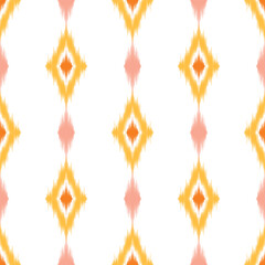 seamless pattern design in ikat style for fabfic printing