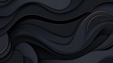 A sleek, abstract design featuring dark layers blending harmoniously for a bold, modern feel. Perfect for backgrounds or art.