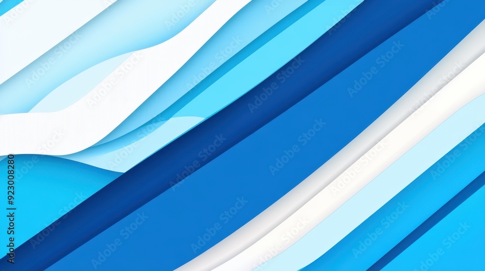 Poster explore a vibrant abstract blue vector background featuring dynamic diagonal stripes for a modern to