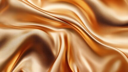 Obraz premium Luxurious Golden Silk Fabric with Smooth Waves and Elegant Texture for Fashion and Interior Design Concepts