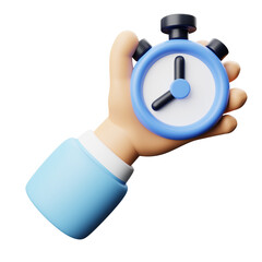 Hand Holding Stopwatch