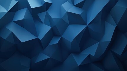 Obraz premium A stunning dark blue low poly abstract background, perfect for modern designs, adding depth and intrigue to any project.