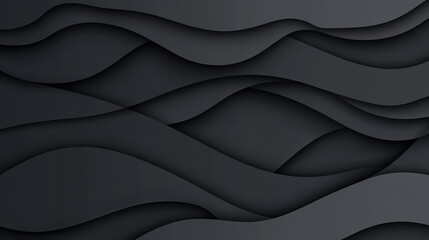 Obraz premium A sleek black abstract background featuring a modern cartoon texture design, perfect for stylish visuals and graphics.