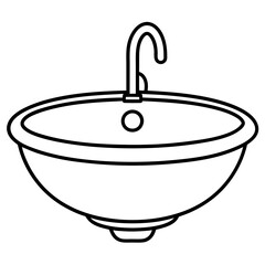 Sink art vector illustration