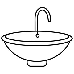 Sink art vector illustration