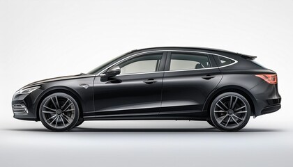 Passenger car isolated on a white background, with clipping path. Full Depth of field. Focus stacking, side view__ passenger car" B 